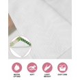thumbnail image 6 of Spring Leaves Kitchen Dish Towels for Drying Dishes Set of 3, Pastoral Garden Botanical Rustic Burlap Waffle Weave Microfiber Hand Tea Bathroom Towels Quick Dry & Absorbent Towel 12x12, 6 of 7