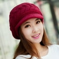 thumbnail image 2 of DPTALR Womens Warm Windproof Crochet Skullies Knitted Woolly Hat Winter Cap, 2 of 2