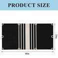 thumbnail image 3 of Black Beige Striped Fluorescent Light Covers, Modern Farmhouse Retro Lines Magnetic Light Covers for Ceiling Lights, Fluorescent Ceiling Shade Filters for Classroom Bedroom Office 4x2Ft x 1PCS, 3 of 8