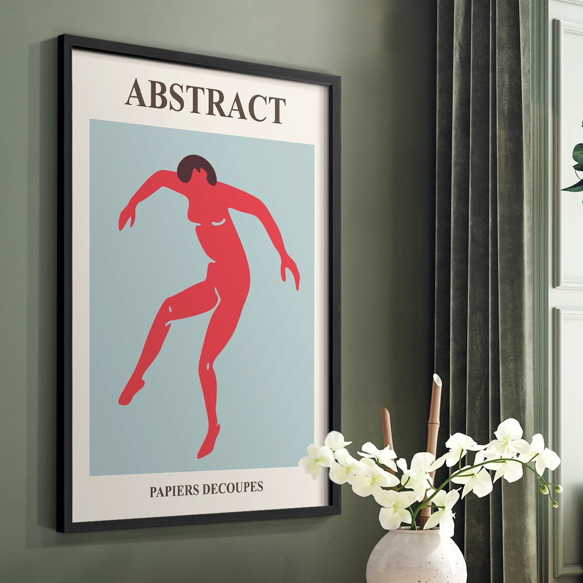 Matisse CXXV Framed Print in Black Solid Wood 16 x 20 Framed Print