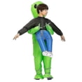 thumbnail image 4 of Disfraz inflable divertido de extraterrestre verde XCF con humano en la mano para cosplay tamaño Niño y Adulto, 4 of 4