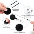 thumbnail image 2 of Portacredenciales con llavero y cierre de cadena de plástico, apto para entornos de trabajo activos, clip giratorio de 360 grados para una comodidad inigualable, 2 of 7
