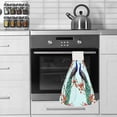 thumbnail image 3 of Hanging Towels 1 Pcs, Dish Towels Peacocks Red Flowers Absorbent Hand Towels with Hanging Loop Washcloth for Bathroom Kitchen, 3 of 6
