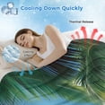 thumbnail image 3 of Coastal Ocean Cooling Blanket,Lightweight Breathable Summer Throw Blanket with Double Sided Cold Effect,Sandy Beach Coconut Tree Blue Sky Scenery Picnic Blankets Bed Sheet for Hot Sleepers 30"x40", 3 of 8