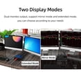 thumbnail image 4 of KCEVE KC-KVM202 HD KVM Switcher Dual Display Switcher hasta 3840*2160@30Hz Resolución de video Plug KCEVE Negro, 4 of 7