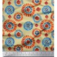 thumbnail image 1 of Soimoi Cotton Poplin Fabric Brush Stroke Abstract Decor Fabric Printed Yard 42 Inch Wide, 1 of 3