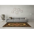 thumbnail image 3 of Ahgly Company Indoor Square Medallion Brown French Area Rugs, 8' Square, 3 of 4