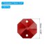 thumbnail image 2 of Cuentas de octágono de cristal K9 Uxcell con 2 agujeros, paquete de 100, prismas de candelabro de 14mm, adornos colgantes para manualidades de bricolaje, rojo oscuro, 2 of 7