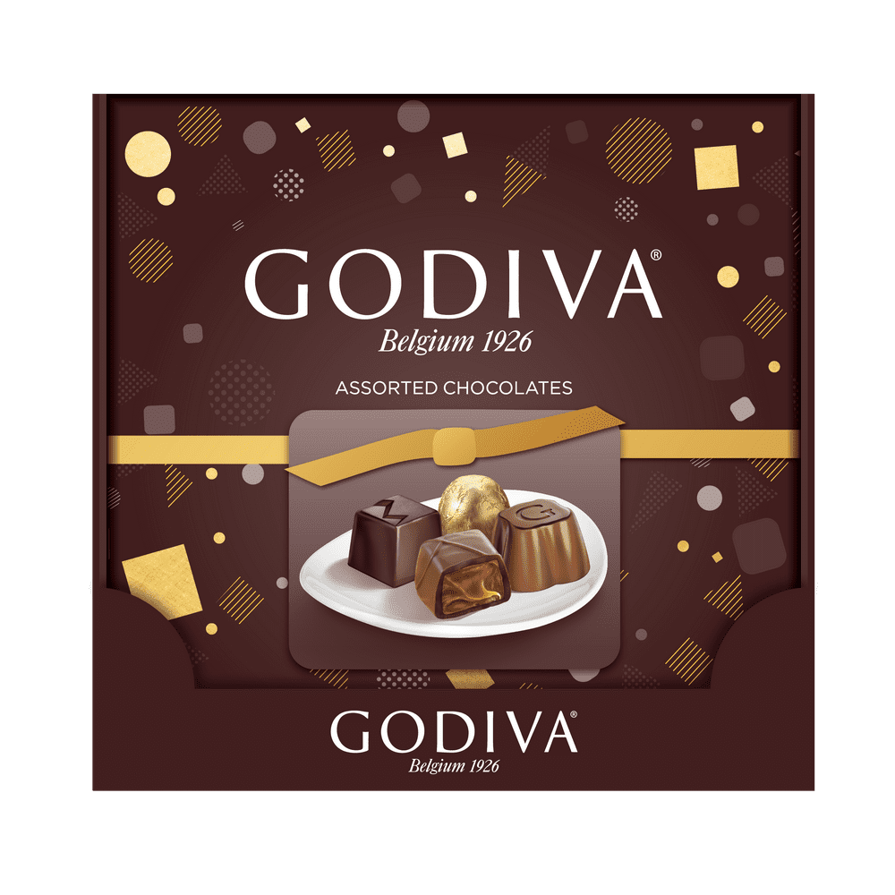 Godiva Assorted Milk Chocolate Gift Box, 3.9 Oz.