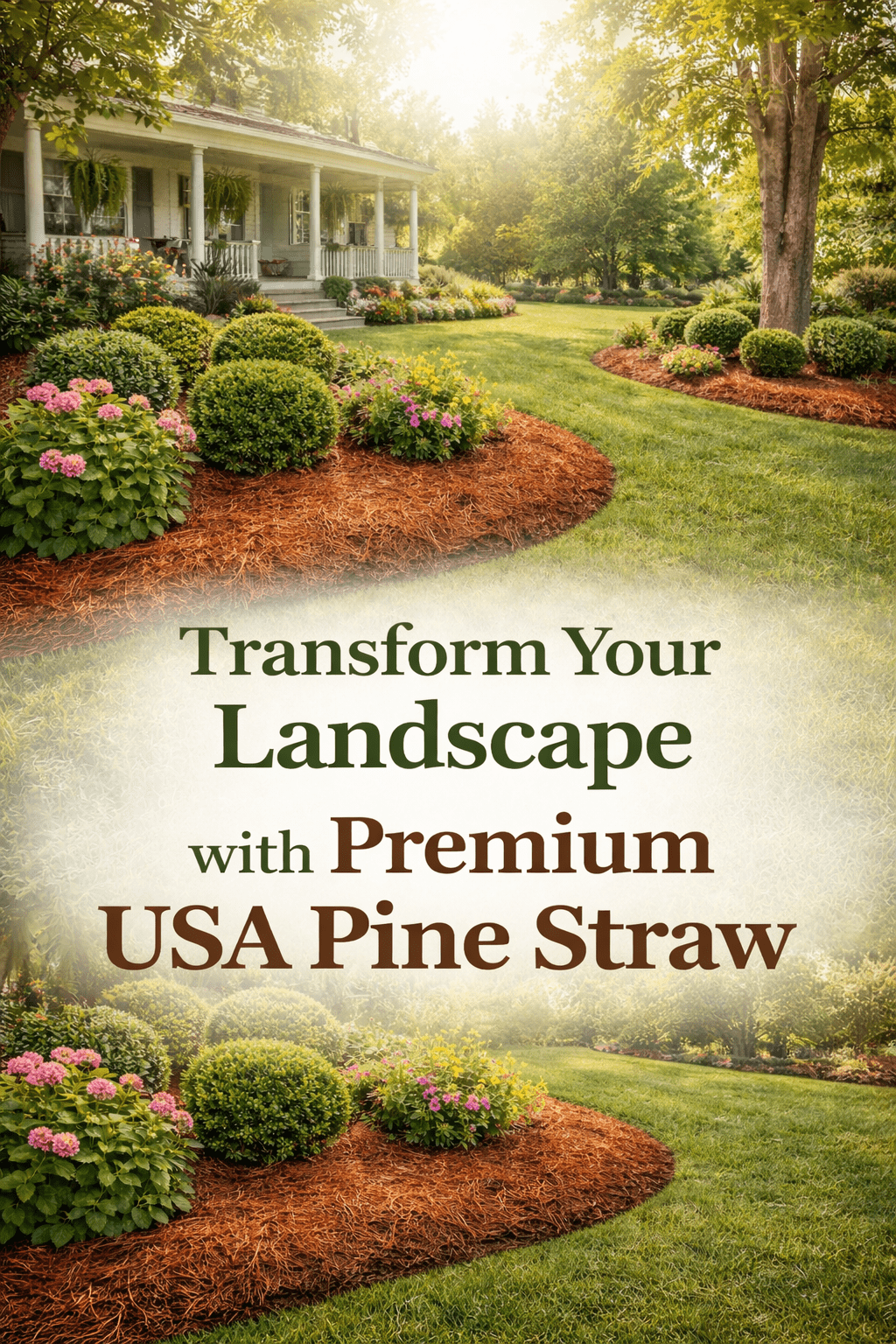 Premium Long Needle | Pine Straw Mulch | 300 Sqft