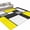 Yellow, variant on Large Area Rugs 6'x9', Abstract Green Grey Carpet Runner Indoor Outdoor Rugs Home Decor Aesthetic, Modern Geometric Color Blocks Non Slip Mats Washable Accent Rug for Living Room Bedroom