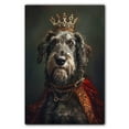 thumbnail image 3 of Dog Canvas Print Funny Scottish Deerhound Dog Painting Poster Vintage Wall Art Starry Night Artwork Picture for Bedroom Decor, 3 of 6