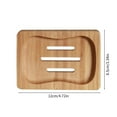 thumbnail image 3 of Christmas Clearance Holiday Deals! Rvasteizo Natural Wood Soap Dish- Self-draining Soap Holder For Bathroom And Shower- Extends Soap Life- Keeps Soap Bars Dry And Clean- Makes Cleaning Easy, 3 of 5