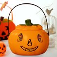 thumbnail image 2 of Pumpkin Toucher Doux Design Adorable en Non-Tissé avec Poignée Allongée pour Créer des Bonbons, 2 of 6