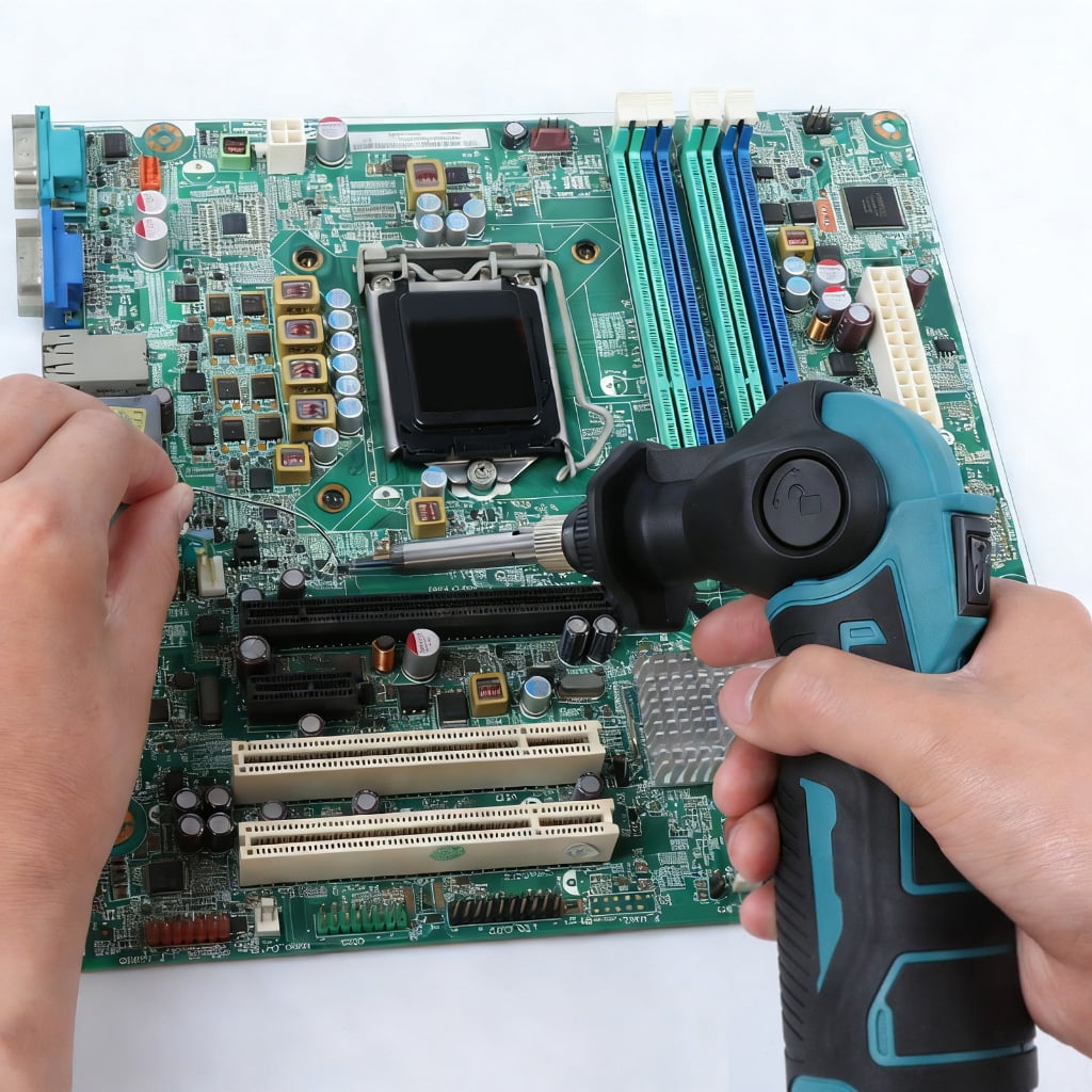 30W Cordless Soldering Iron 0-400℃ Welding Tool 0-90° Fast Heating in 50Seconds 2 Tips for Repair