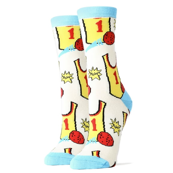 Oooh Yeah Women's Novelty Crew Socks, Funny Socks, Crazy Silly Socks, Cool Fashion Socks (Roger Dodger)