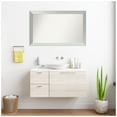 thumbnail image 7 of Amanti Art Custom Framed Wall and Bathroom Mirror (26 x 42 in.), Brushed Sterling Silver Frame, 7 of 7