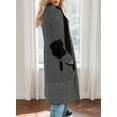 thumbnail image 5 of DOKOTOO Sweaters for Women Oversized Cardigan Sweaters Long Sleeve Knit Open Front Sweater with Pockets S-2XL, 5 of 9