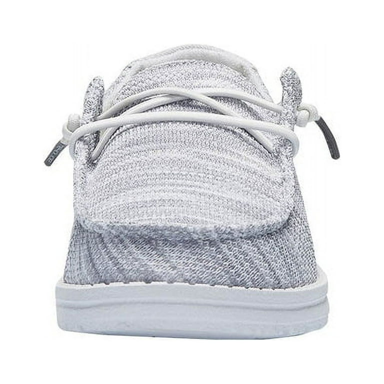 ユキ HEYDUDE Women's Wendy Sox Glacier Grey Cotton Footwear