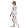 thumbnail image 7 of Soft Big Kids Onesie Pajamas Cozy Loose-Fit Jumpsuits for kids with Pockets for Christmas Lounge & Play Dogs in Various Poses, 7 of 7