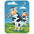 thumbnail image 1 of Carolines Treasures APH0535LCB Vache Jouant la Planche à Découper en Verre de Golf&44; Grand, 1 of 1