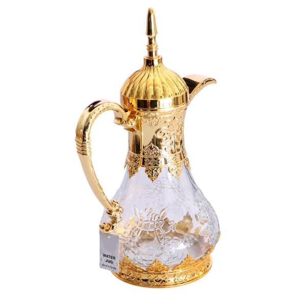 Cafetera árabe Tetera árabe Ligera 1.6L Hervidor de té versátil para el hogar Oro
