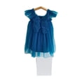 thumbnail image 2 of Vestido de malla con alas de mariposa para niñas Vestido de princesa para niñas pequeñas Vestido de pieza, 2 of 6