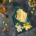 thumbnail image 5 of Anchor Cutting Board, Hand Drawn Hipster Design with an Anchor and Lettering on Grunge Background, Tempered Glass Cutting and Serving Board, Wine Bottle Shape, Dark Blue White, by Ambesonne, 5 of 5