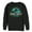 Black, variant on Men's Jurassic World: Fallen Kingdom T. Rex Spray Paint Logo  Sweatshirt Black Small