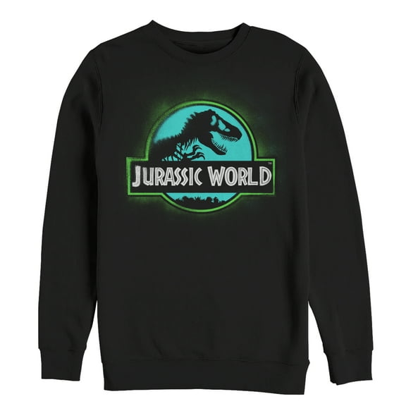 Men's Jurassic World: Fallen Kingdom T. Rex Spray Paint Logo  Sweatshirt Black Small