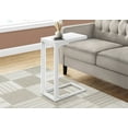 thumbnail image 3 of Monarch C-shaped Accent Table in Metal White, 3 of 13
