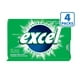 Excel chewing-gum à la menthe verte, sans sucre, 12 pastilles, paquet de 4 – image 4 sur 4