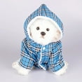 thumbnail image 3 of Dog Hooded Sweater Plaid Pet Clothes, 3 of 6