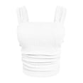 thumbnail image 1 of Timegard Débardeurs de Sortie pour Femmes Sans Manches Ajusté Froncé Confortable Décontracté Court Blouse Camis, 1 of 3