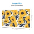 thumbnail image 2 of Pofeuu Blue Striped Sunflower Print Mouse Pad,Rubber, Multipurpose Comfortable Waterproof Mousepad Desk Mat for Gamer Office Home, 2 of 8