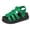 Green, variant on Rokment Women's Platform Gladiator Sandals Retro Roman Buckles Leather Fisherman Chunky Dress Flats Comfortable Walking Summer Shoes Beach Beige Size 6