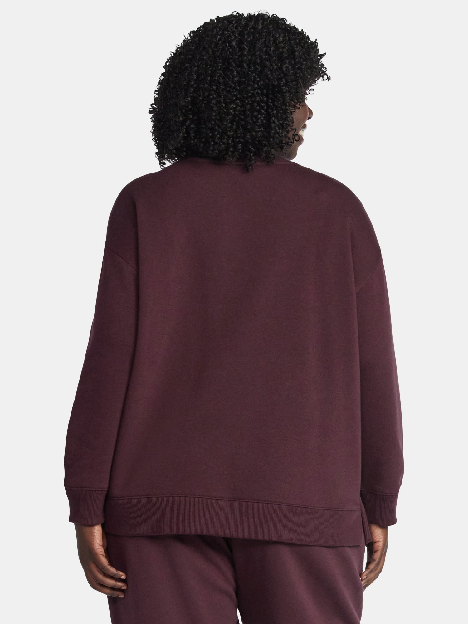 Terra & Sky Women's Plus Size Fleece Sweatshirt, Size 0X-5X
