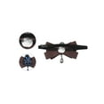 thumbnail image 3 of INSPIRE CHIC Corbata de moño con cinta para el Día del Padre, broche de strass, corbata preatado para hombres, corbata de moño para regalos de fiesta de boda, ceremonia, marrón oscuro, 3 of 5