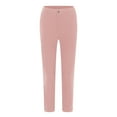 thumbnail image 7 of felwors Women's Slim Fit, Straight Leg Stretch Twill Chino Pant Pink, L, 7 of 7