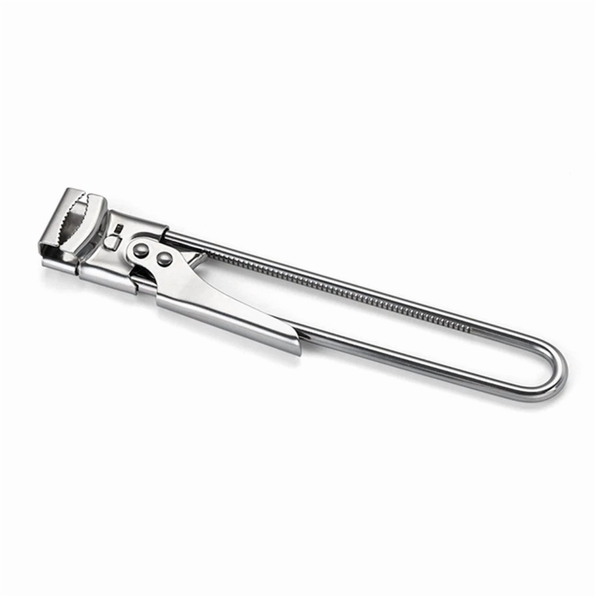 CRESTIN- Stainless Steel Adjustable Can Opener Handle Tool Jar Bottle Lid Remover Tool
