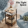 thumbnail image 4 of End Table with 3-Tier Storage Shelf - Modern Side Table for Living Room, 4 of 8
