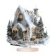 thumbnail image 2 of Adorno navideño acrílico en acrílico, letrero de casa en 2D, adorno de mesa con base y diseño artístico. C, 2 of 9