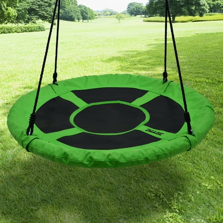 Indian Tree Saucer - Children's Flying Saucer Swing Playground Platform Tree Swing Nylon Rope Detachable 40