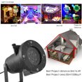 thumbnail image 2 of Christmas Moving LED Snowflake Lights Projector Snow Lamp Stage Light Laser Xmas, 2 of 6