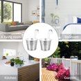 thumbnail image 2 of KONTONTY 2pcs Cylindrical Metal Flower Bucket Iron Hanging for Balcony Use, 2 of 8