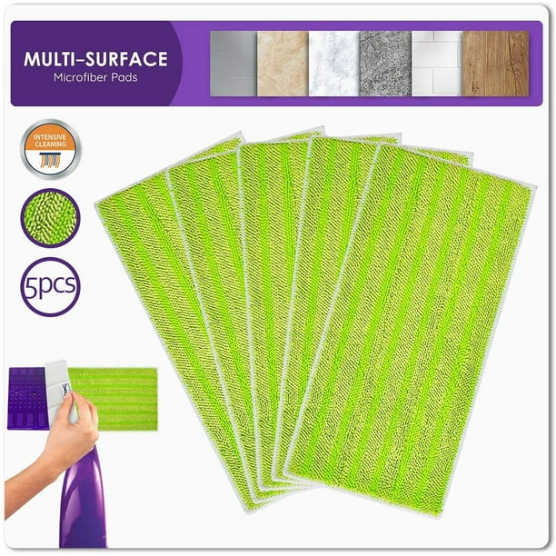 Microfiber Mop Pads Replacement for Swiffer Wet Jet, Wet&Dry Reusable