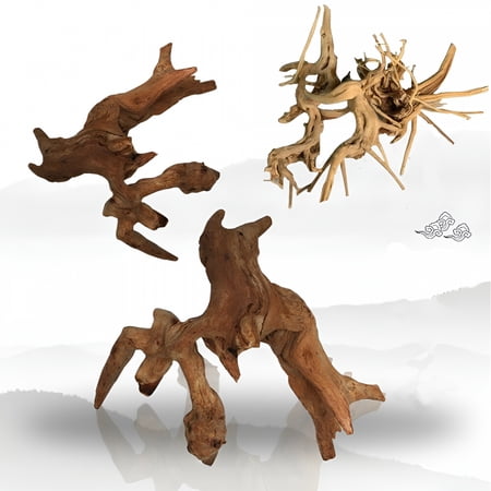 BPPEG 2026 New Natural Aquarium Driftwood Assorted Branches Reptile Ornament for Fish Tank Decoration Aquarium Driftwood Freshwater,Small Size