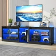 ChVans Modern LED TV Stand for TVs up to 70" with Adjustable LED Lights