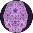 thumbnail image 1 of Ahgly Company Machine Washable Indoor Round Transitional Orchid Purple Area Rugs, 4' Round, 1 of 7