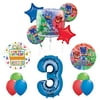 The Ultimate PJ MASKS 3rd Birthday Party Supplies and Balloon decorations
